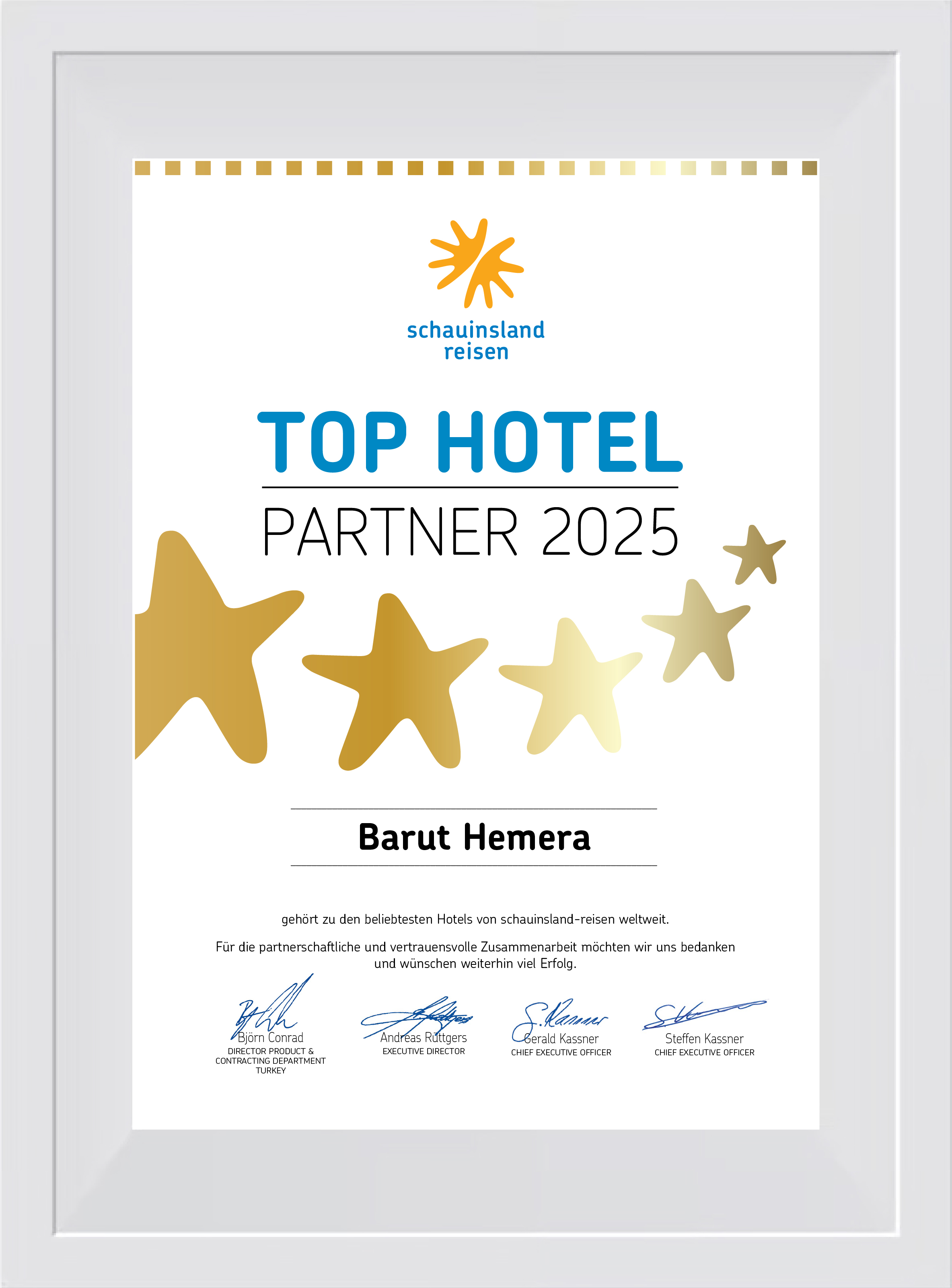 TOP HOTEL PARTNER 2025